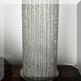 D27. Glass fluted uplight. 14”h x 6”w - $28